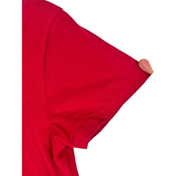 Hollister Graphic Tee Red XS Embroidery Y2K Grunge Classic Colorful 80s Retro - Picture 2 of 12